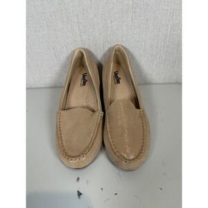 Usaflex leather slip-on loafers wedge heel women size 6